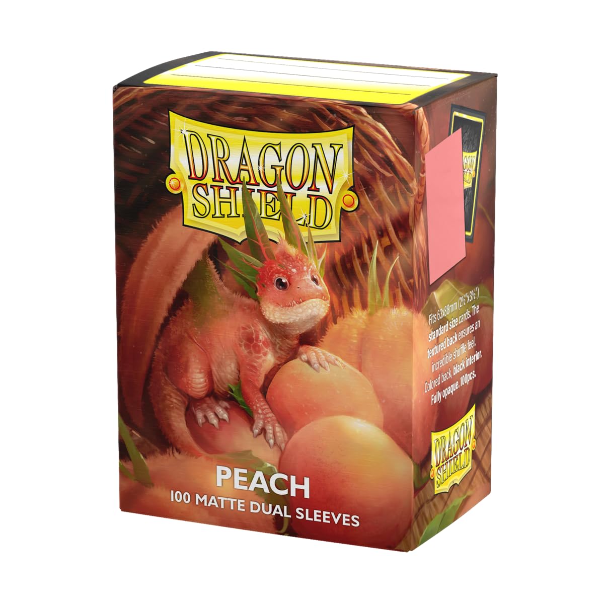 Dragon Shield Matte Dual Standard Size Card Sleeves – 100 CT (Peach)