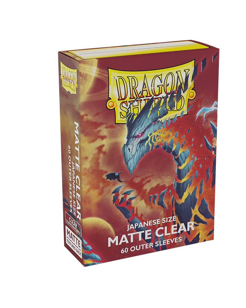 Dragon Shield Matte Outer Sleeves Japanese Size - 60 CT | Double Protection & Smooth Shuffle