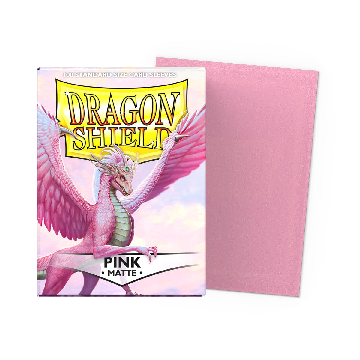 Dragon Shield Matte Card Sleeves – Standard 100 CT, Pink | Durable, Smooth Shuffle