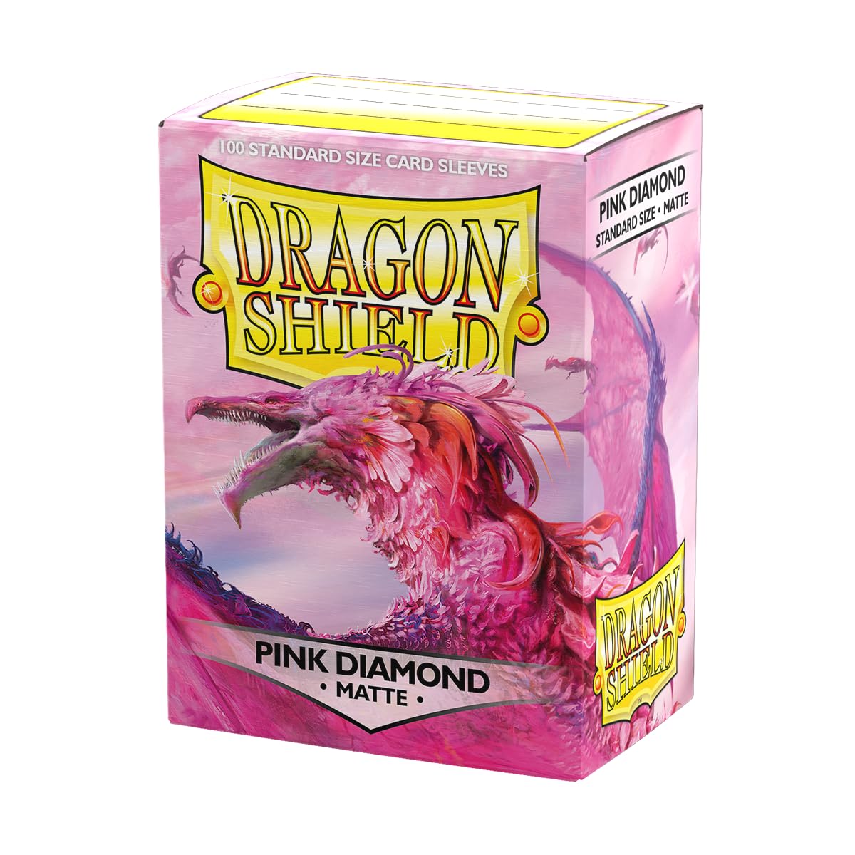 Dragon Shield Matte Sleeves – Standard Size, 100 Count | Pink Diamond Back