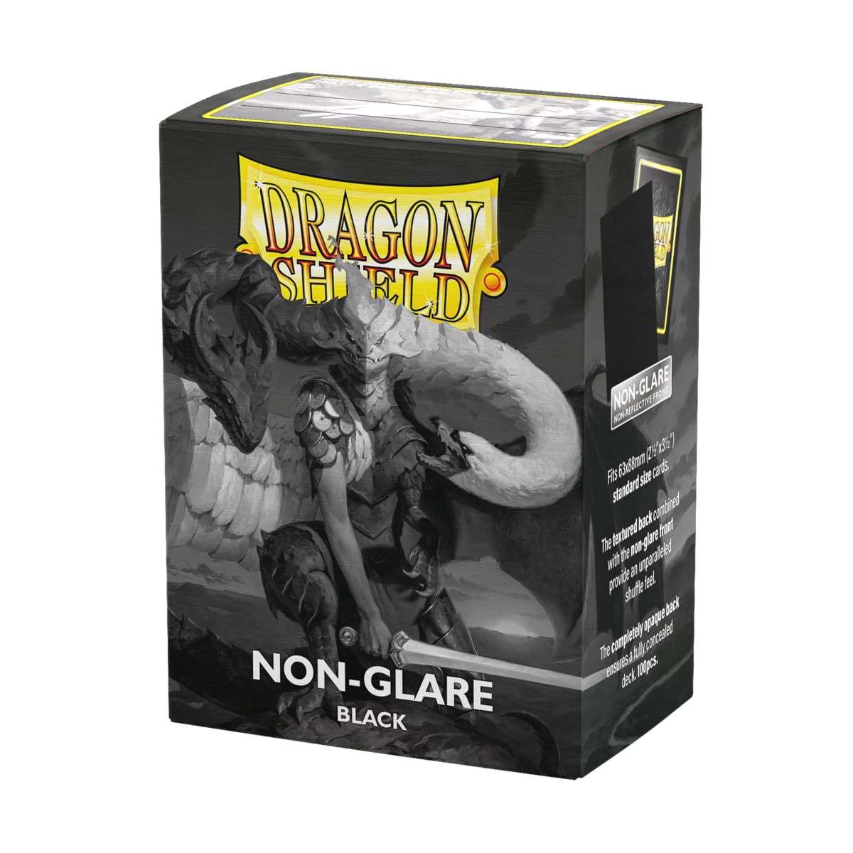 Dragon Shield Matte Sleeves – Standard Size Card (63x88 mm) 100 CT | Non-Glare, Smooth & Durable | Black