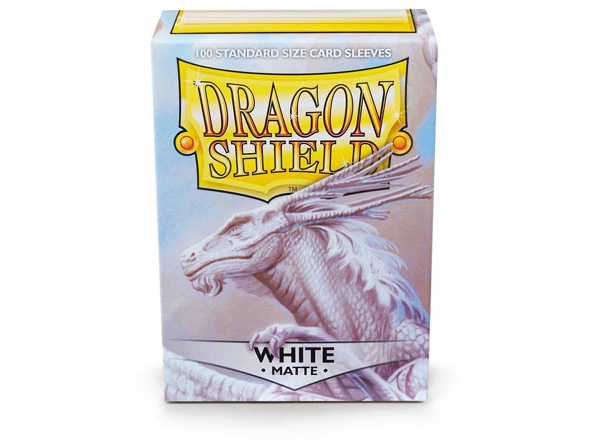 Dragon Shield Matte White 100-ct Card Sleeves — 5-Pack Value Bundle