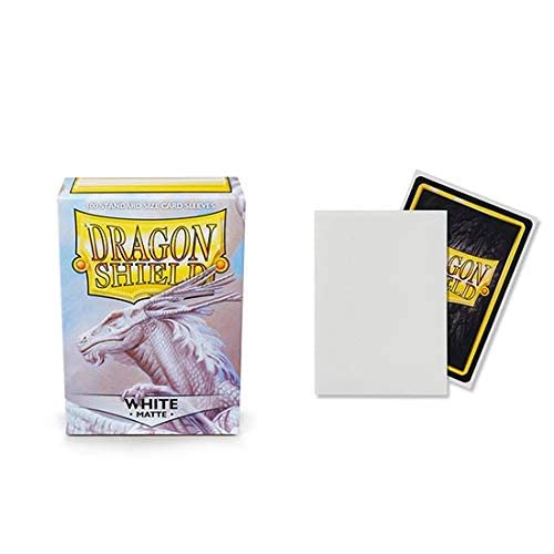 Dragon Shield Matte White 100-ct Card Sleeves — 5-Pack Value Bundle