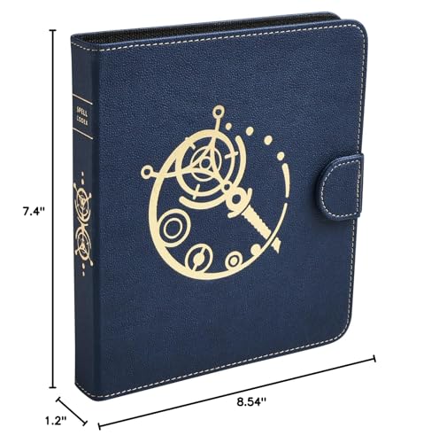 Dragon Shield Midnight Blue Spell Codex — 160 Cards, Dry Erase Marker & 5e Slot Tracker