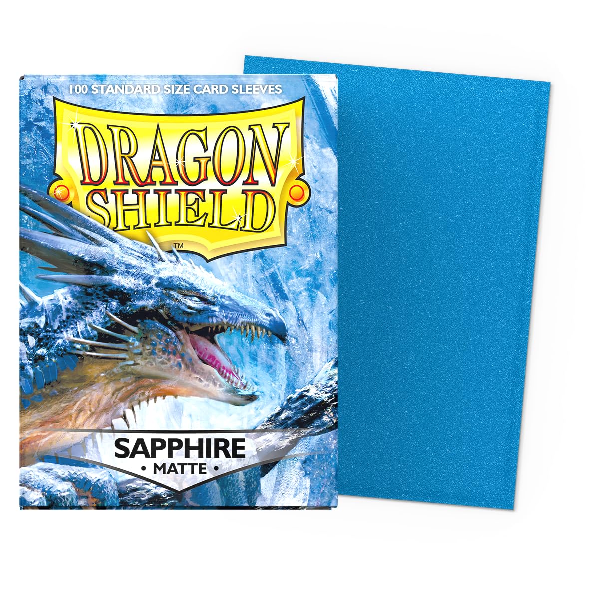 Dragon Shield Matte Sleeves Sapphire – Standard Size 100 CT | PVC-free, Archival Safe, Smooth Shuffle