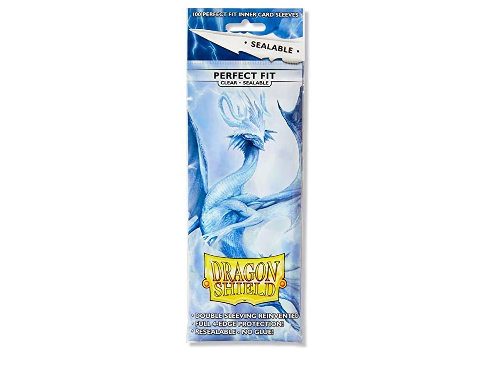 Dragon Shield Sealable Inner Sleeve Clear – Standard Size, 5 Packs of 100 Count (500 Total)