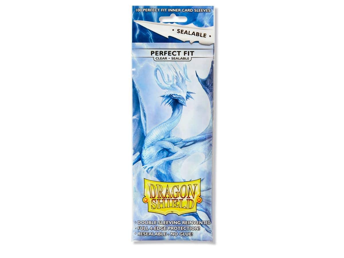 Dragon Shield Sealable Inner Sleeve Clear – Standard Size, 5 Packs of 100 Count (500 Total)