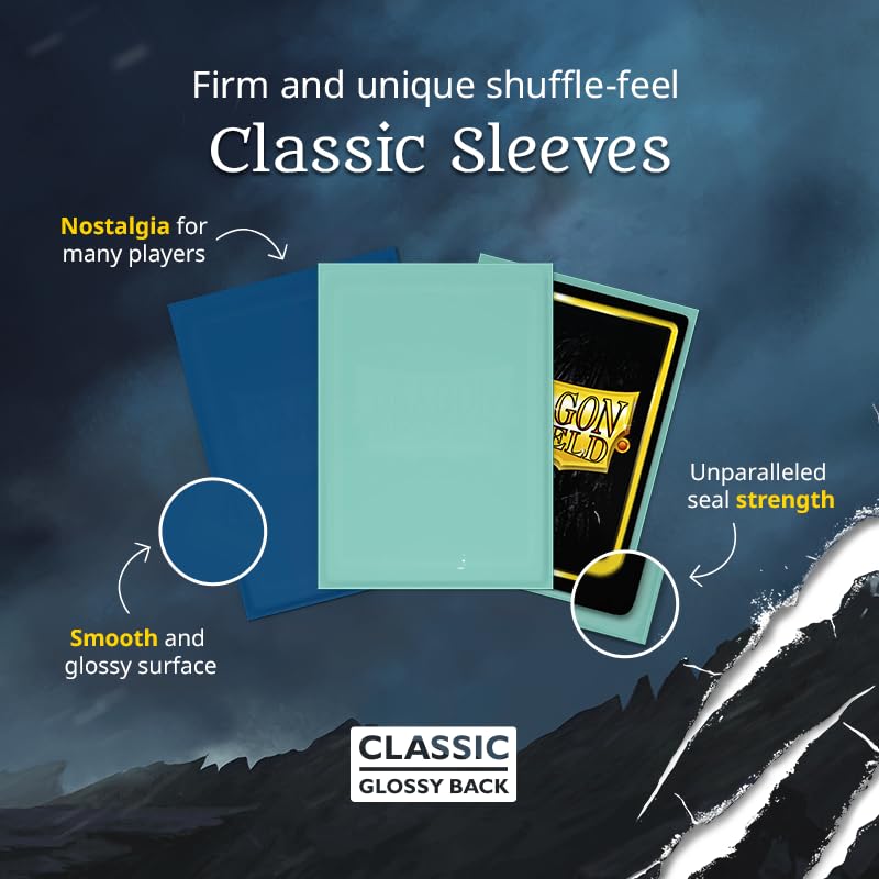 Dragon Shield Sleeves Classic Blue (100) – 63×88 mm, 120 μm, Archival Safe