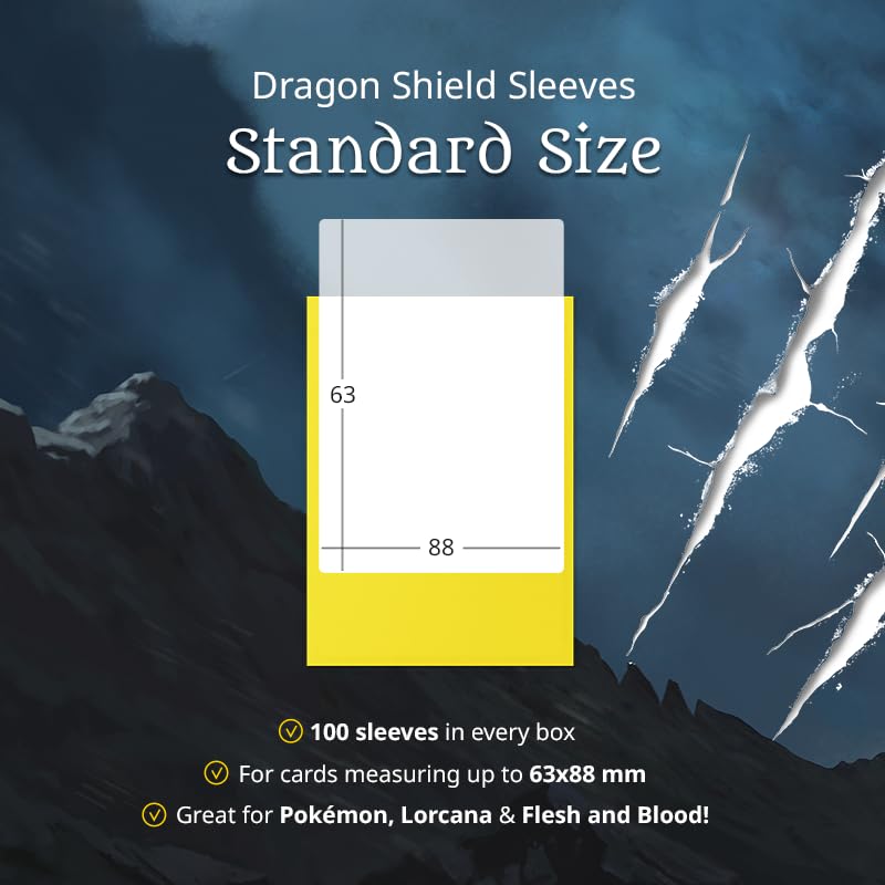 Dragon Shield Standard Size Card Matte Sleeves 100 Count – Midnight Blue