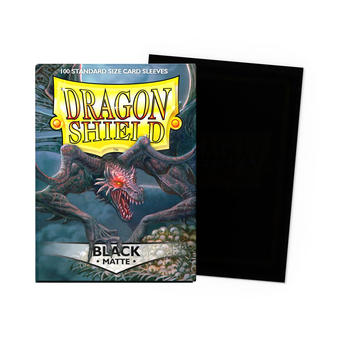 Dragon Shield Matte Card Sleeves – Standard Size, 100ct, Black | Smooth & Tough