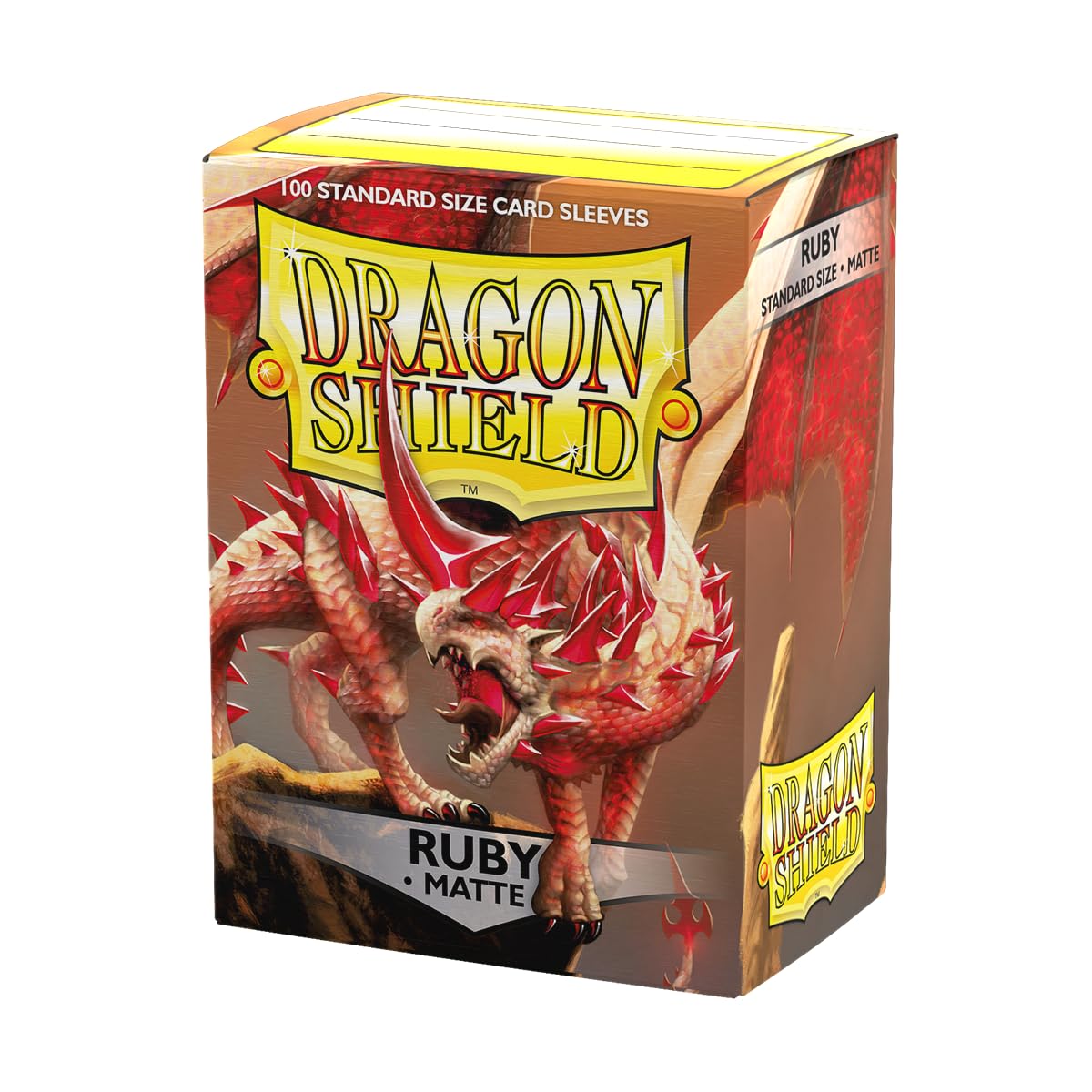 Dragon Shield Ruby Matte Standard Size Sleeves – 100 CT | Premium TCG Card Protection