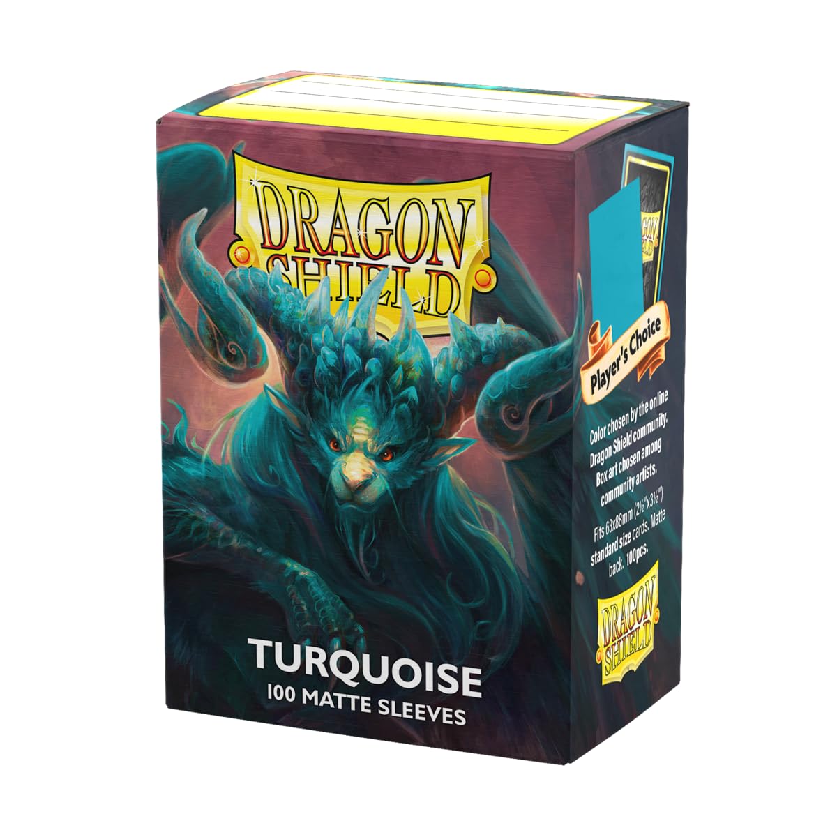 Dragon Shield | Standard Size Card Matte Sleeves 100 CT – Turquoise | Premium TCG Sleeves