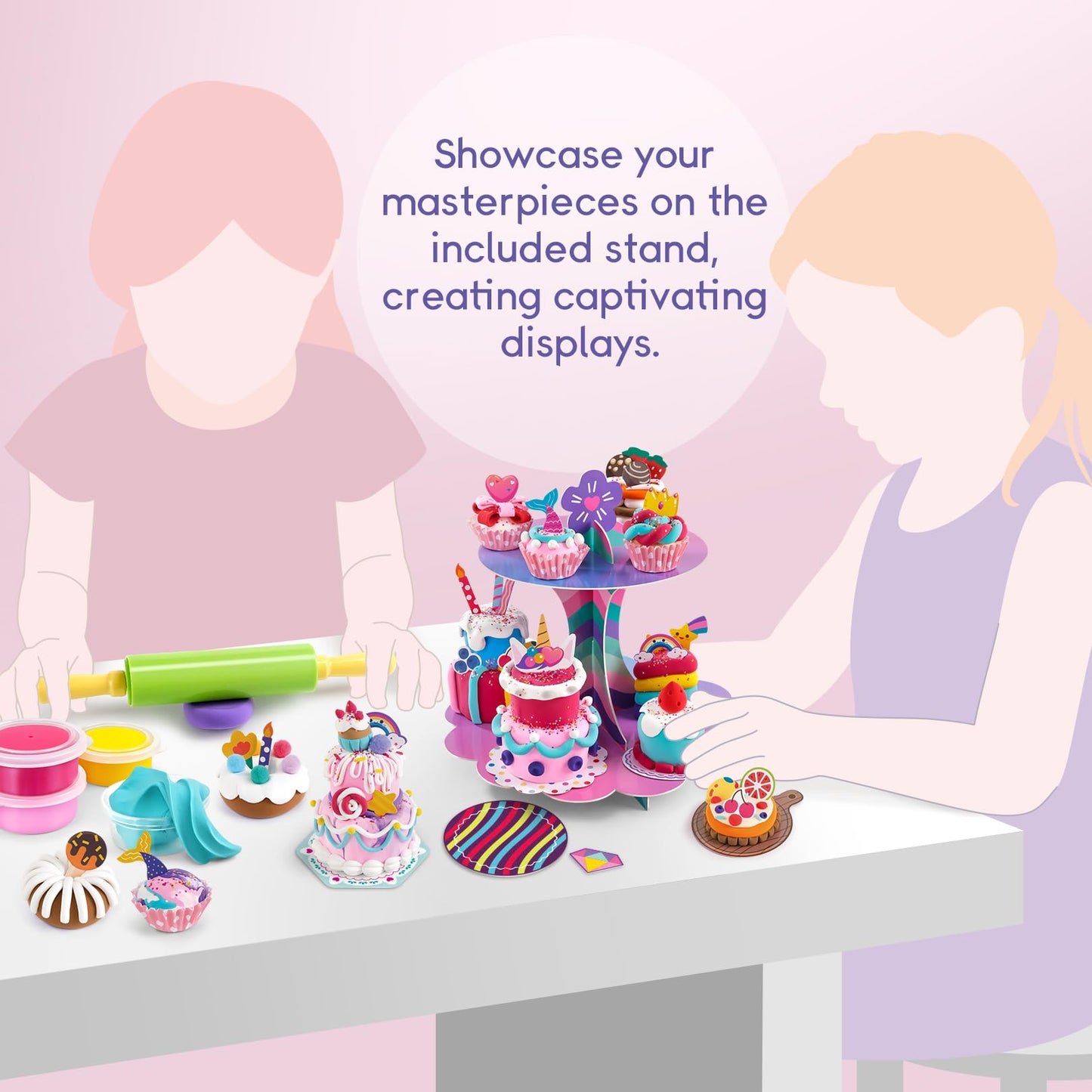 Drama Planet Craft Kits for Kids – Make Mini Desserts with Air Dry Clay