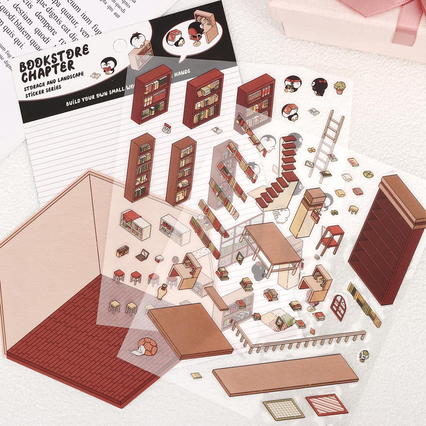 Draupnir DIY 3D House Stickers Scene – 28-Pack Creative Sticker Therapy