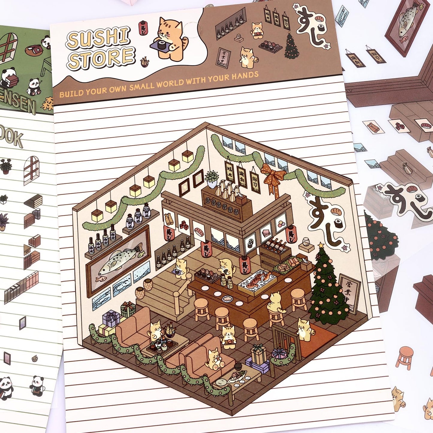 Draupnir DIY 3D House Stickers – 4 Theme Sets for Creative Home Scenes