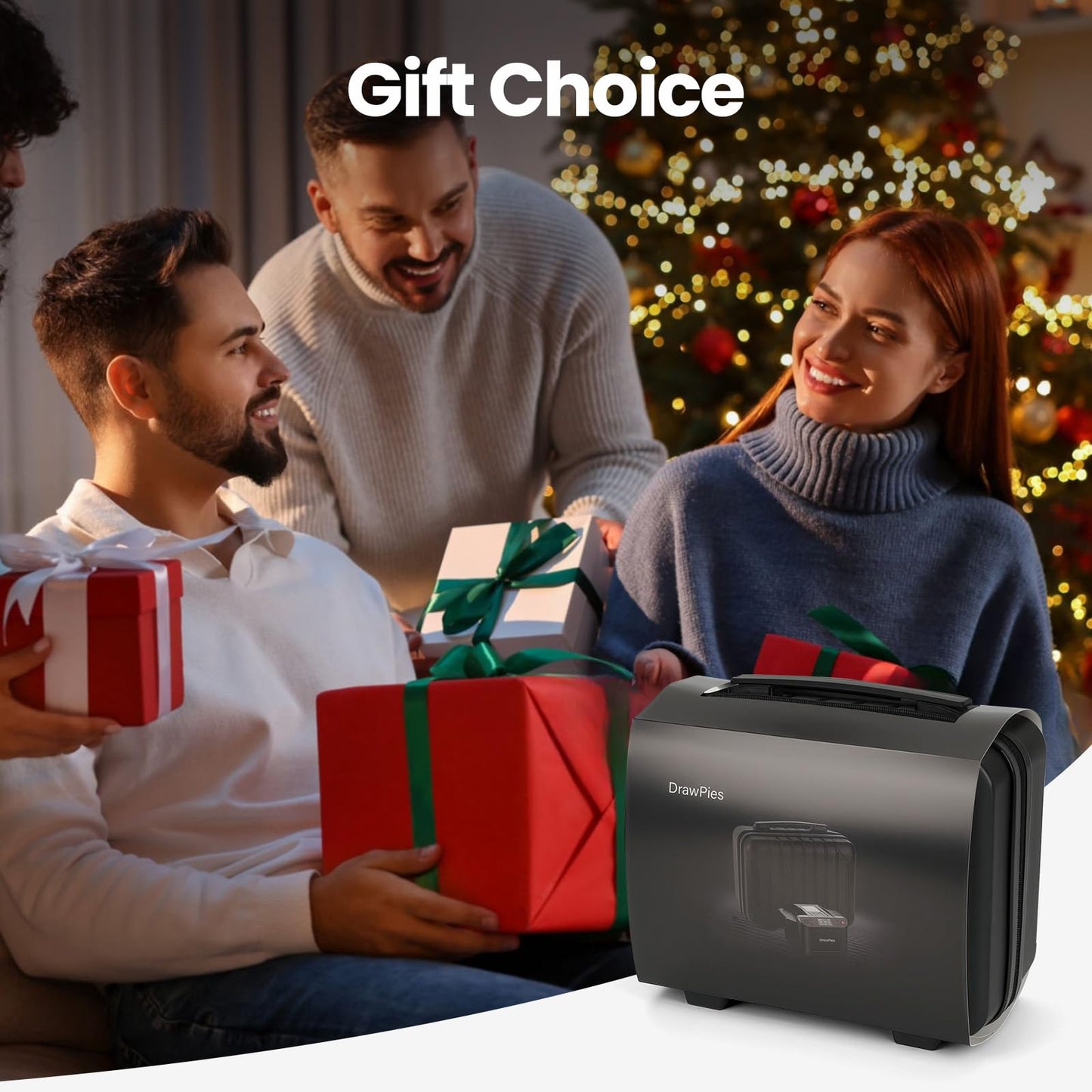 DrawPies Automatic Card Shuffler & Dealer 2-in-1 — 1–12 Players, 360° Rotatable, Ultra Quiet, Rechargeable