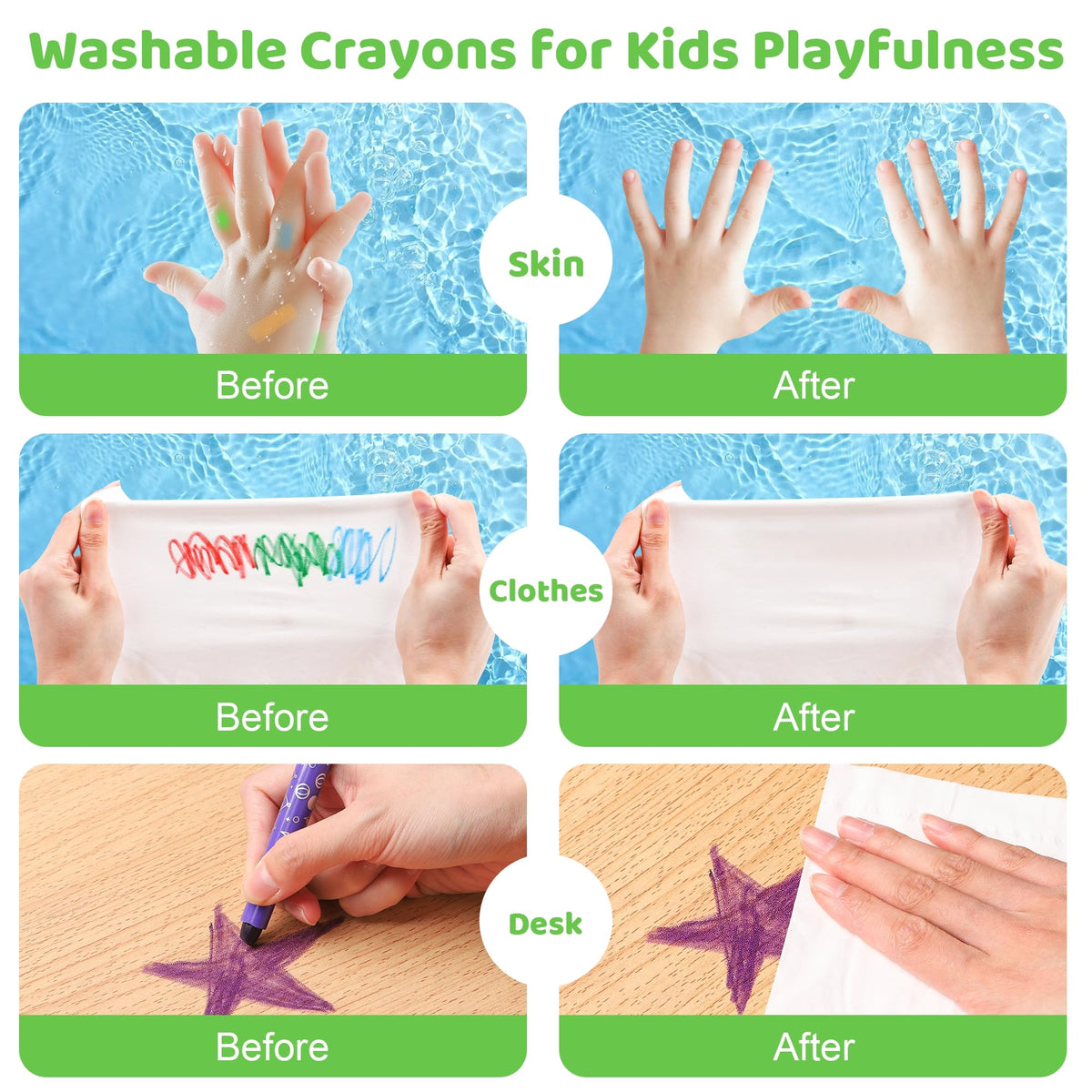 DreamCandy Twist Crayons for Toddlers – 24 Washable Non-Toxic Colors
