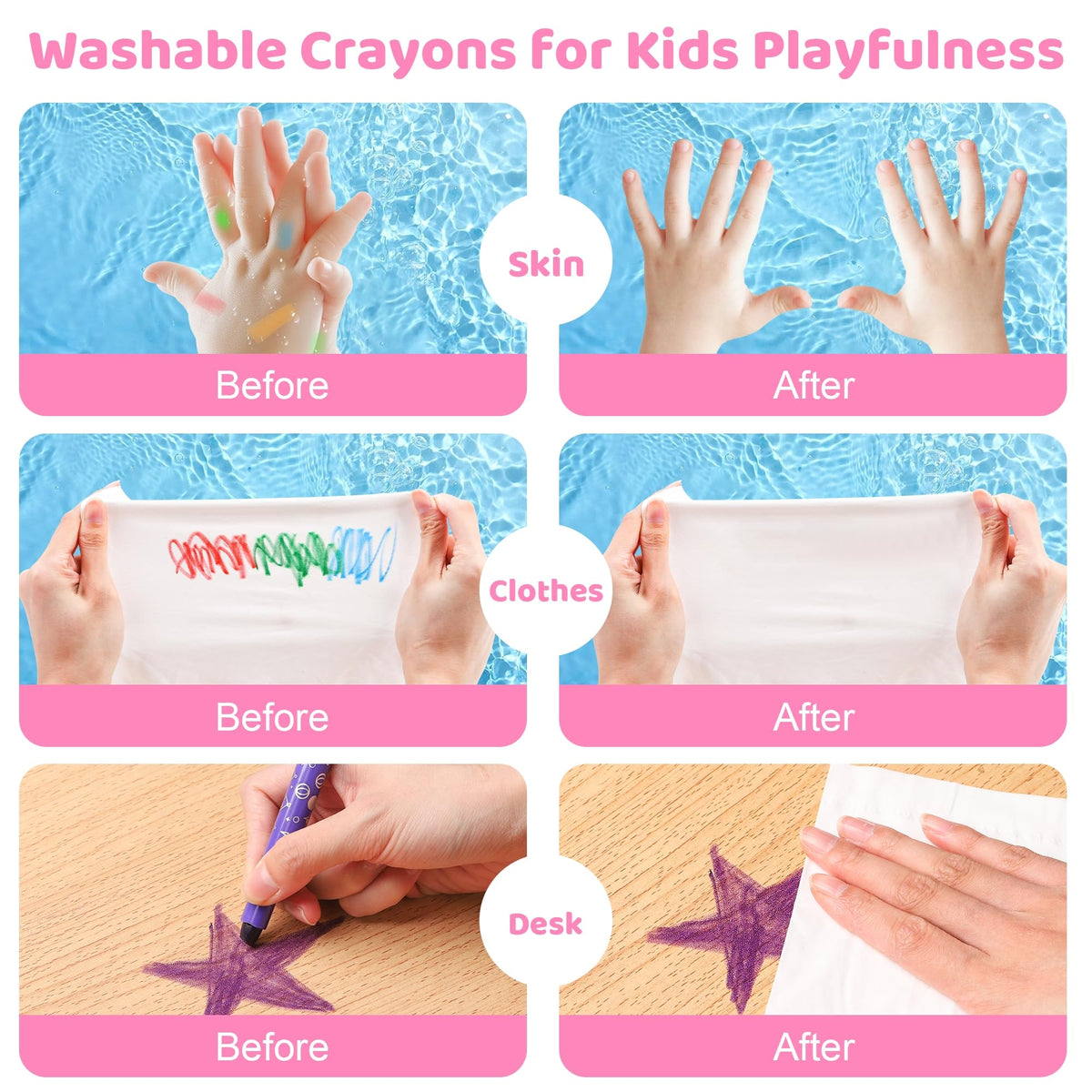DreamCandy Twist Crayons for Toddlers — 24 Colors, Non-Toxic & Washable | DreamyCandy
