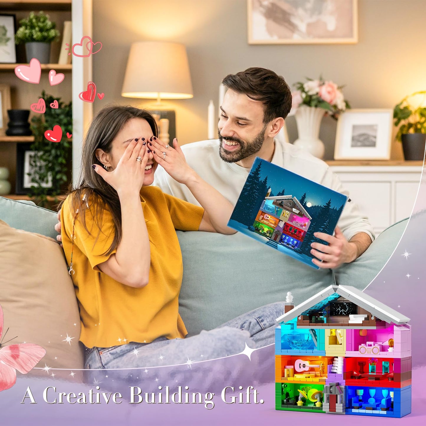 DreamCreators House Building Toys Set with LED Light | Lego Compatible Architecture Model