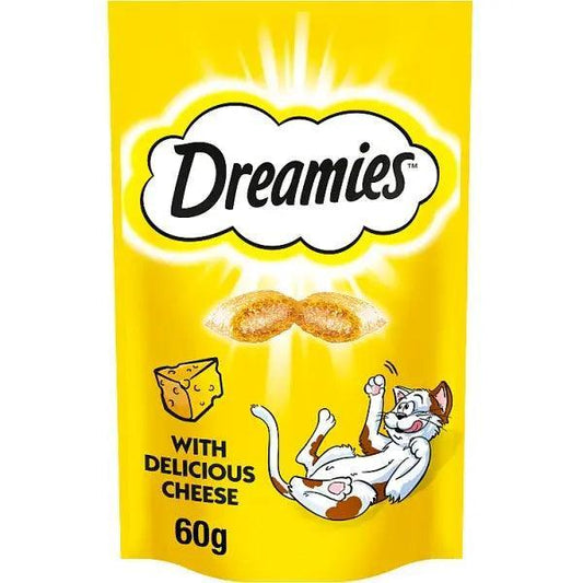Dreamies Cat Treat Biscuits with Cheese 60g (Case of 8)