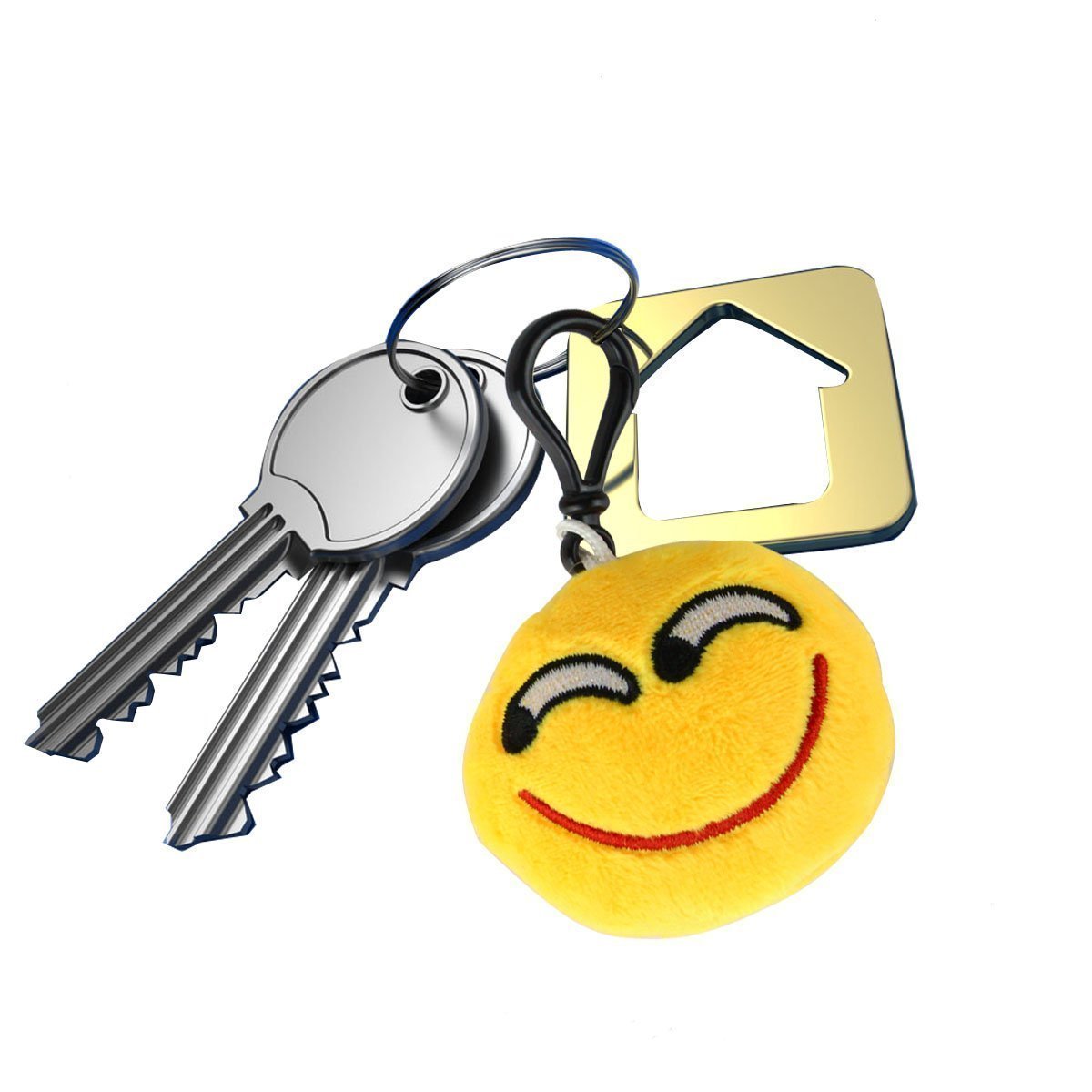 Dreampark Emoticon Keychain Plush Pillows — 64 Pack Party Favors & Gifts