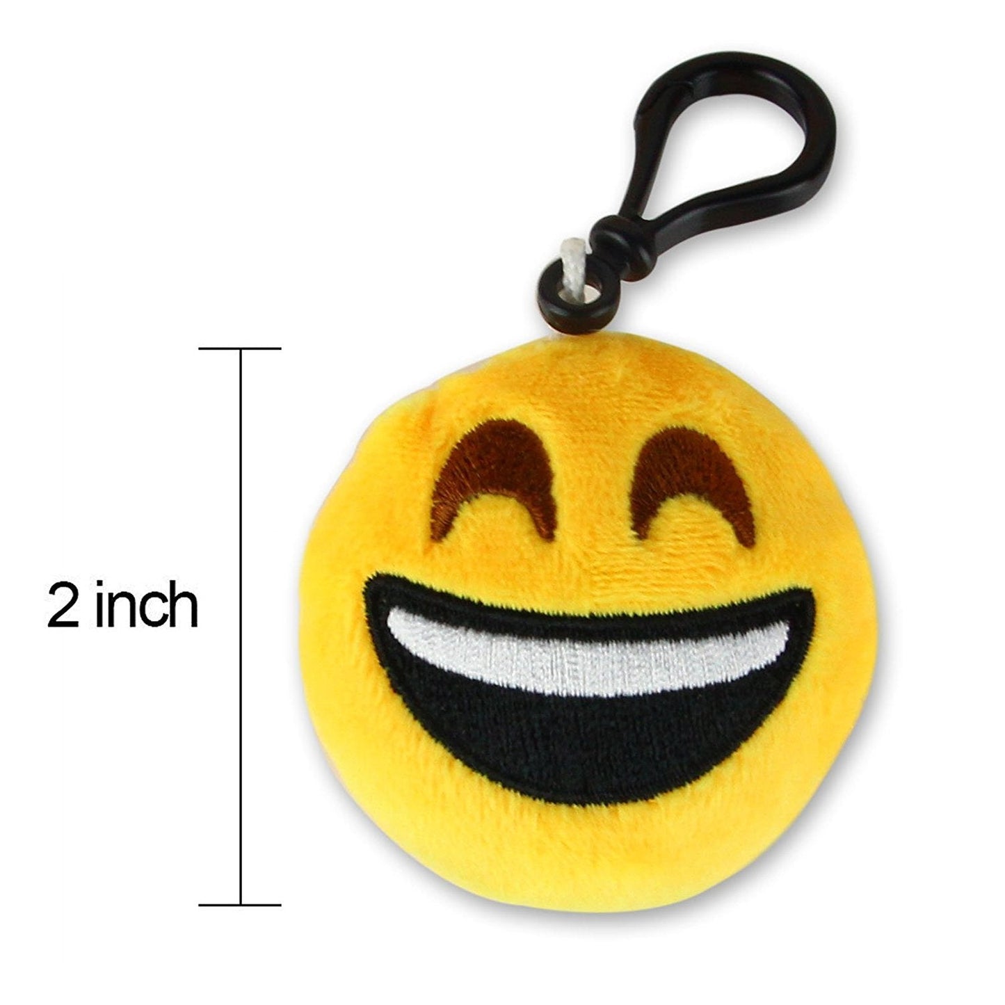 Dreampark Emoticon Keychain Plush Pillows — 64 Pack Party Favors & Gifts