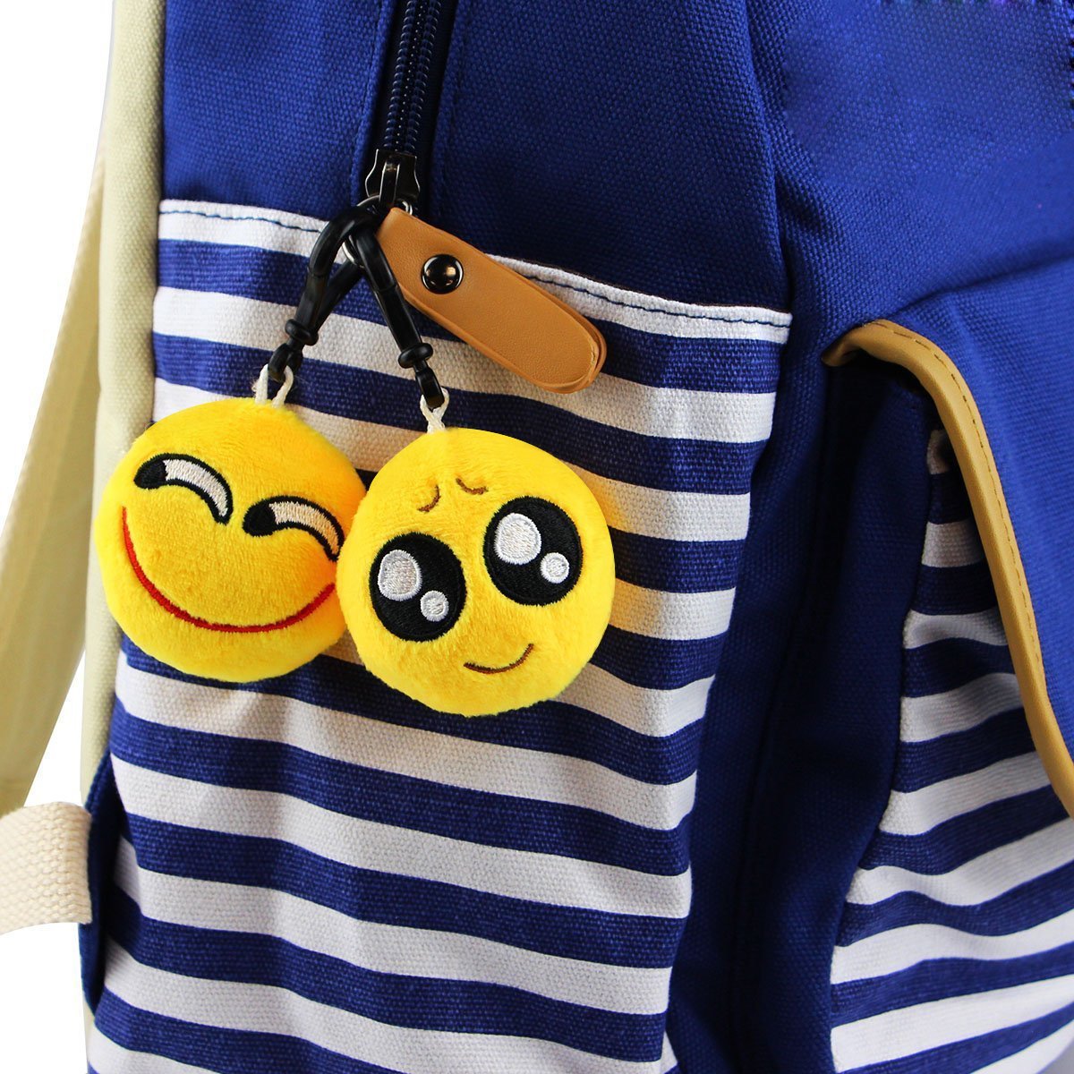 Dreampark Emoticon Keychain Plush Pillows — 64 Pack Party Favors & Gifts