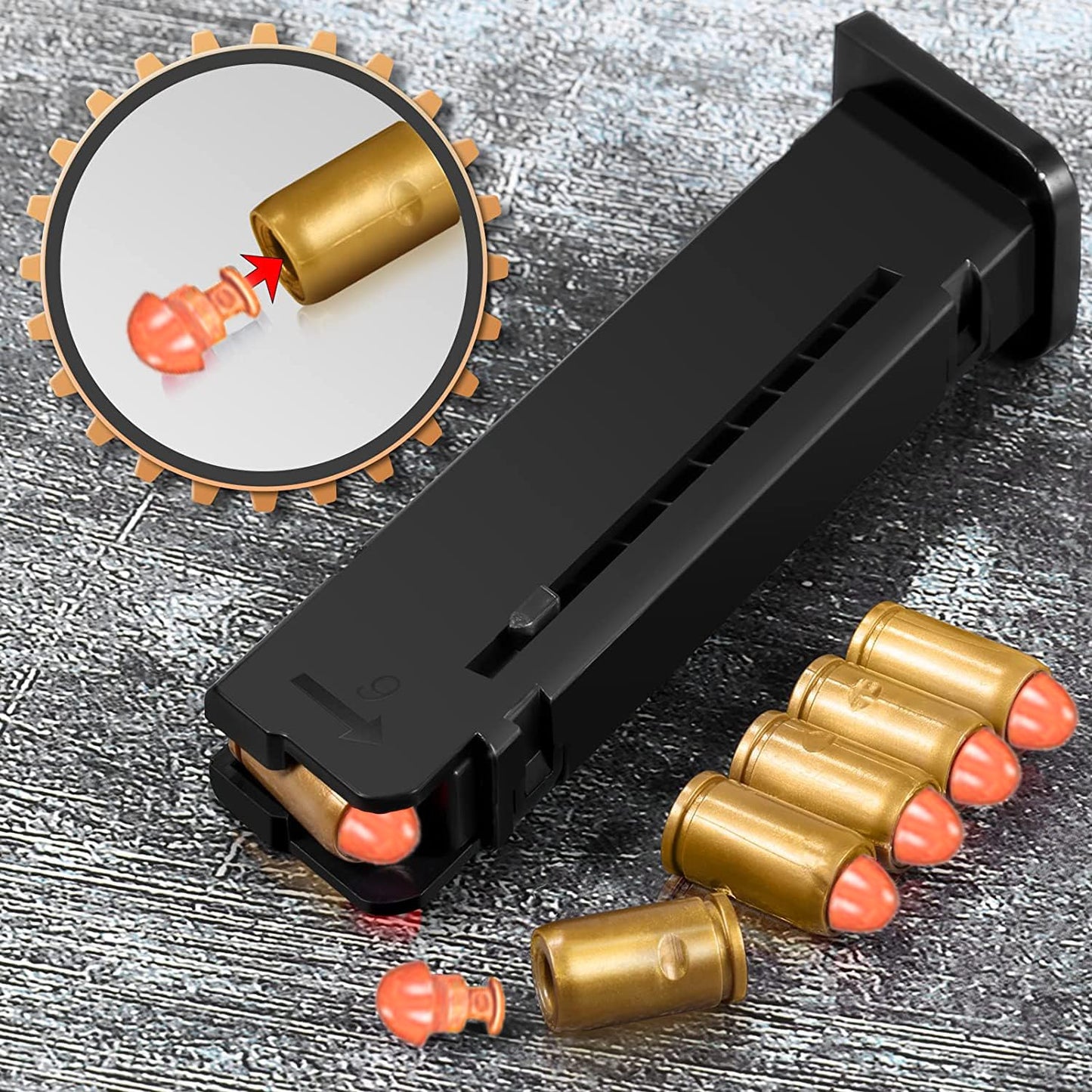 Dreamplay Shell Ejecting Toy Gun – Beretta 92 Pull-Back Action Educational Toy for Kids