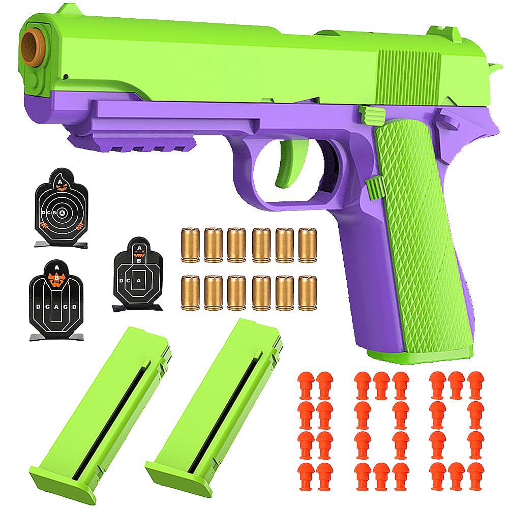 Dreamplay Shell Ejecting Toy Gun — Automatic Pull-Back Action for Kids