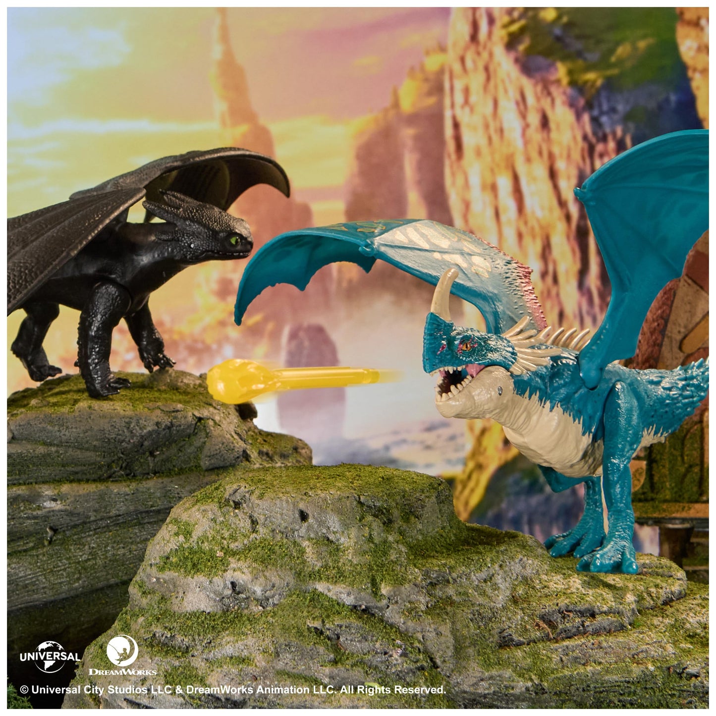 DreamWorks Dragons Battle Dragons Fire Blast Deadly Nadder 10-Inch Action Figure