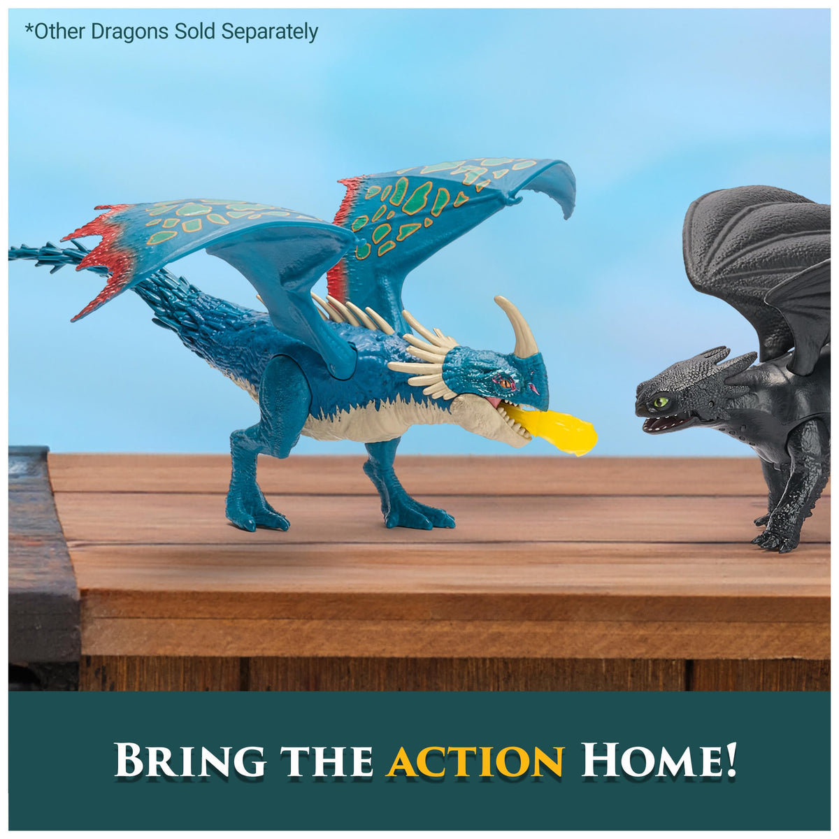DreamWorks Dragons Battle Dragons Fire Blast Deadly Nadder 10-Inch Action Figure