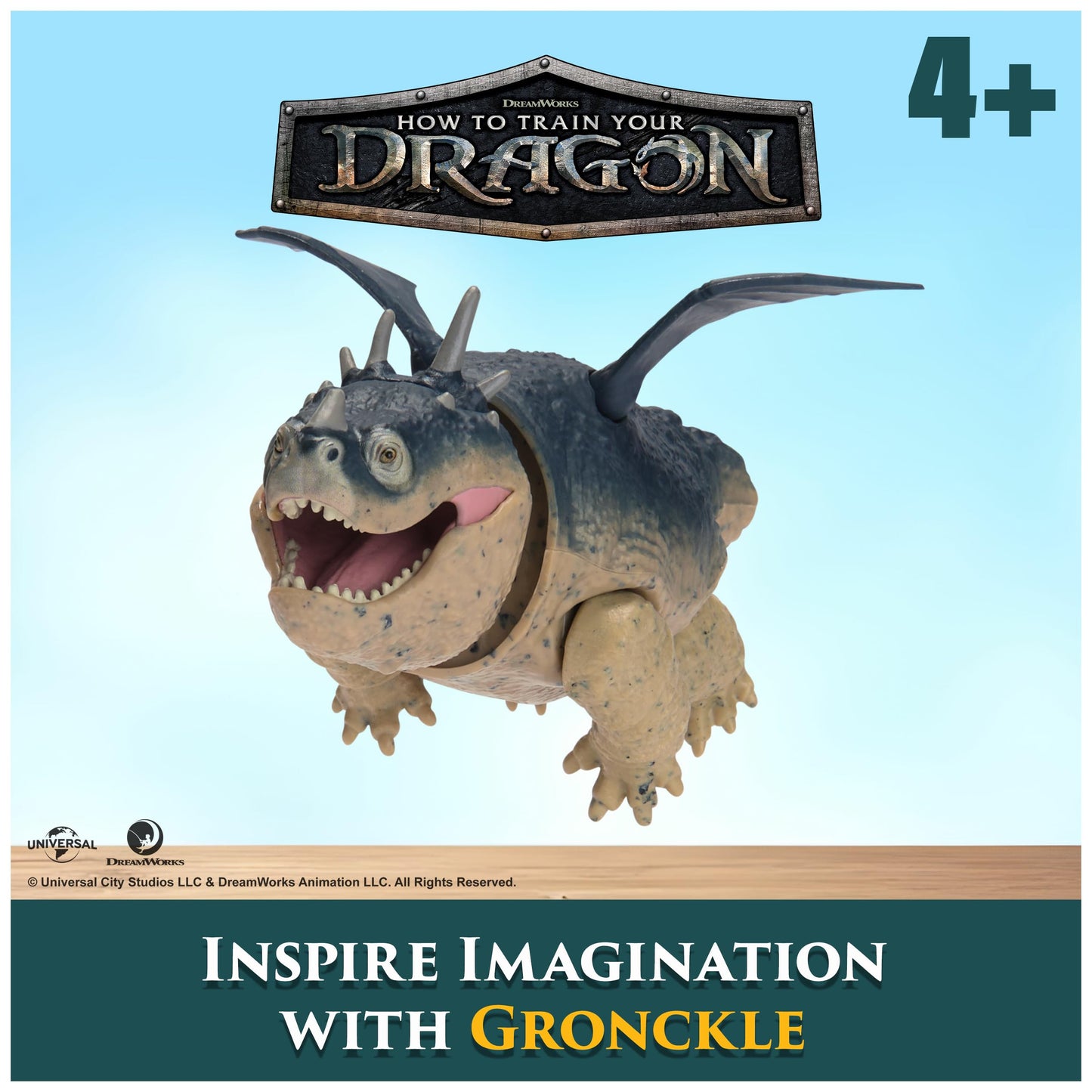 DreamWorks Dragons Gronckle 5-Inch Action Figure | How to Train Your Dragon Toys for Kids 4+