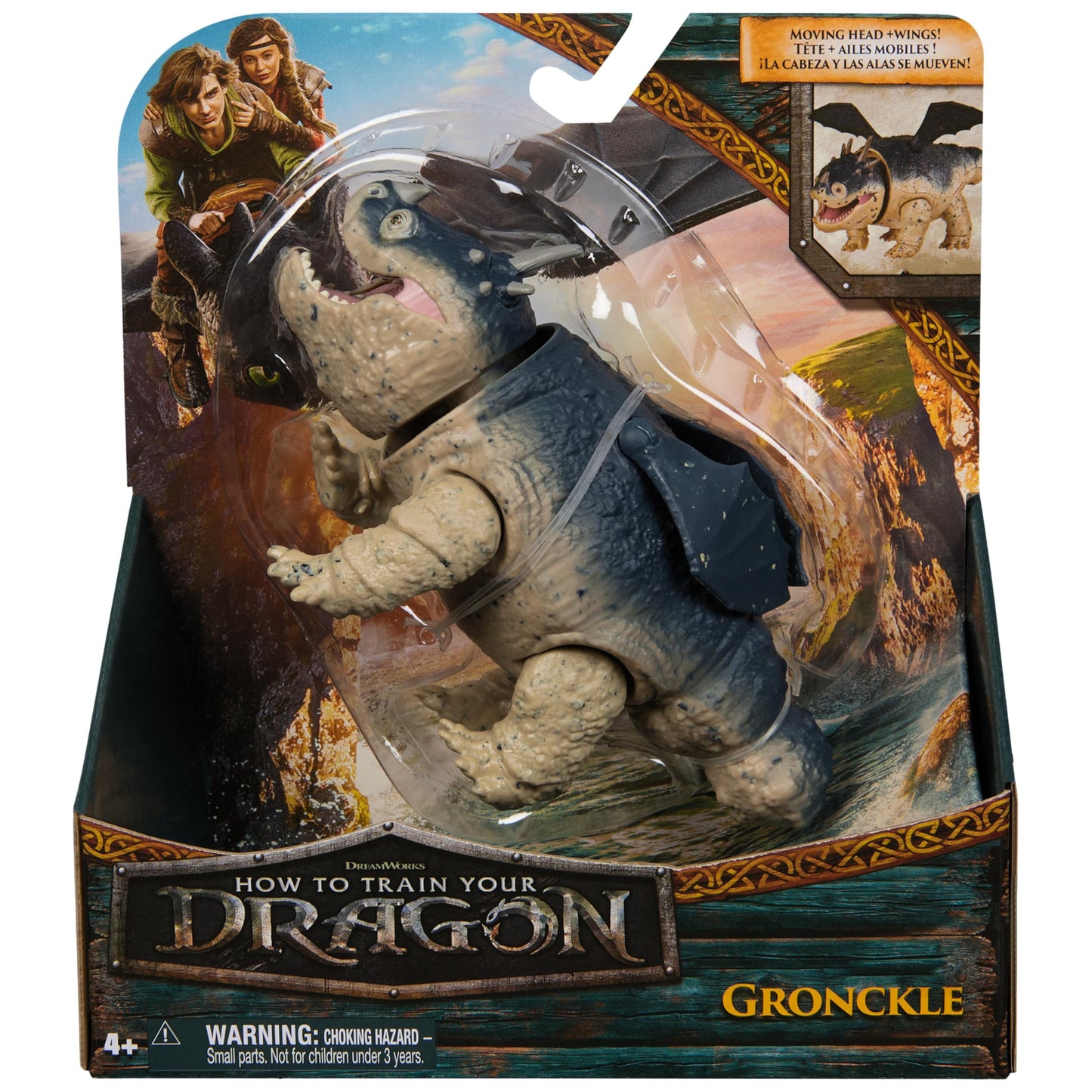DreamWorks Dragons Gronckle 5-Inch Action Figure | How to Train Your Dragon Toys for Kids 4+