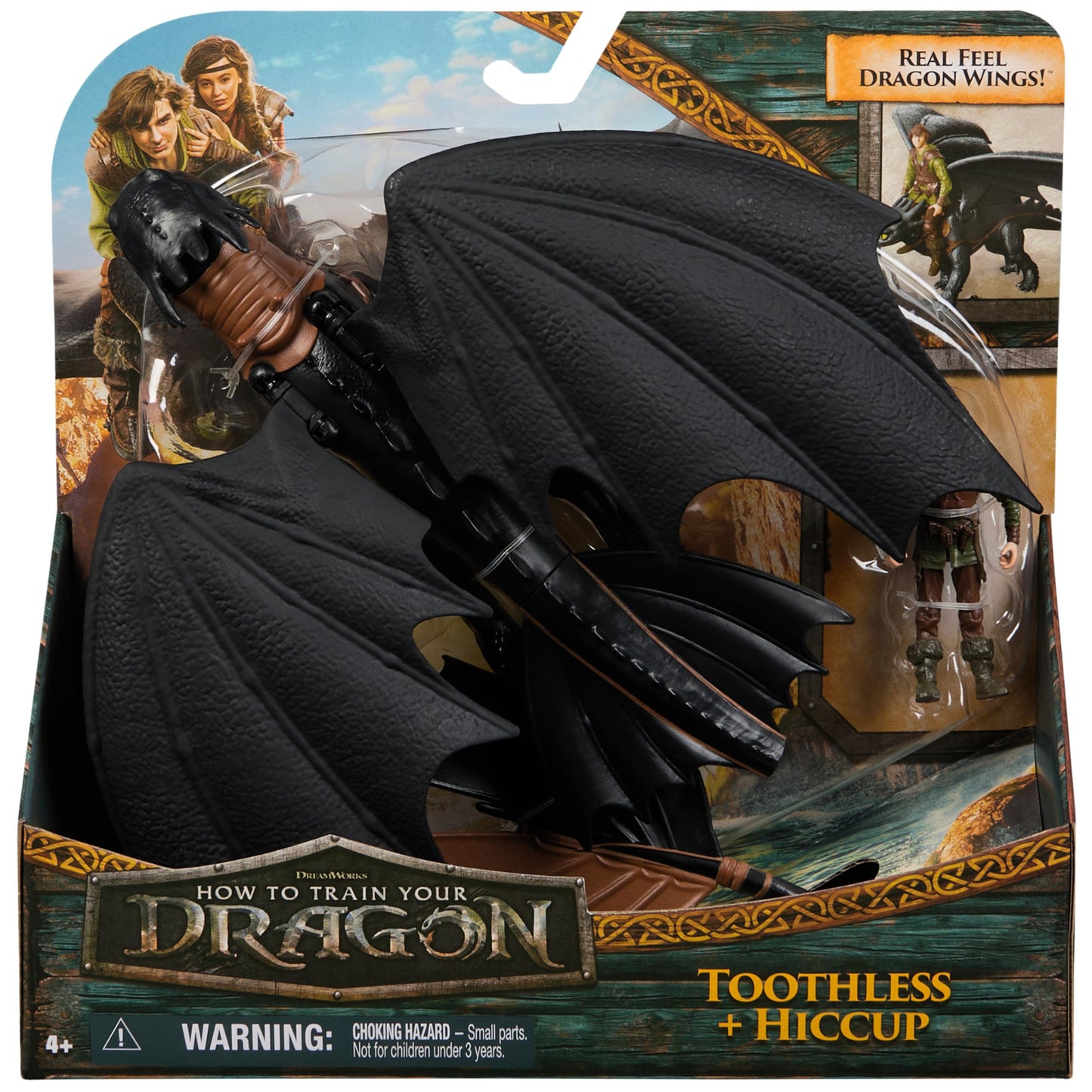 DreamWorks Dragons Toothless & Hiccup Action Figures – Viking Duo (Ages 4+)