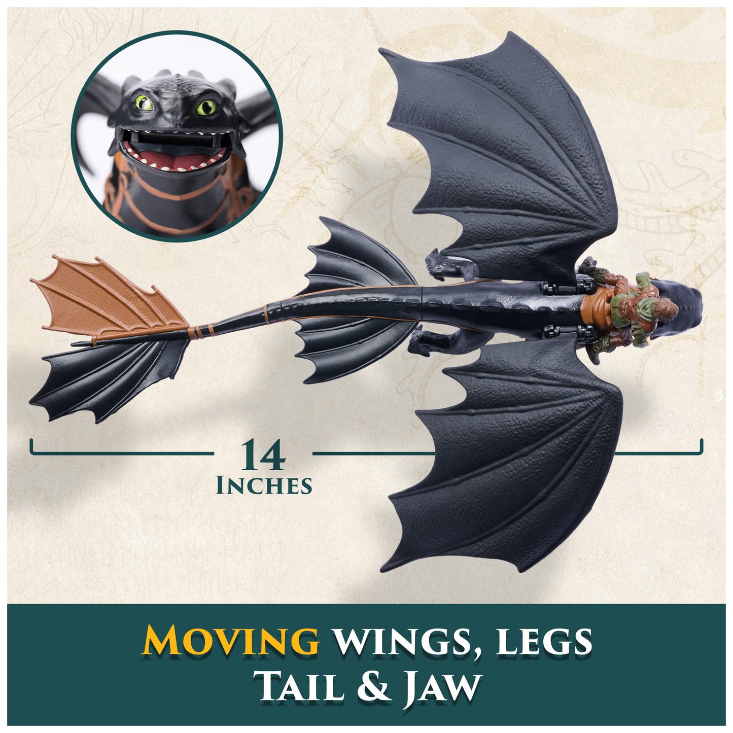 DreamWorks Dragons Toothless & Hiccup Action Figures – Viking Duo (Ages 4+)