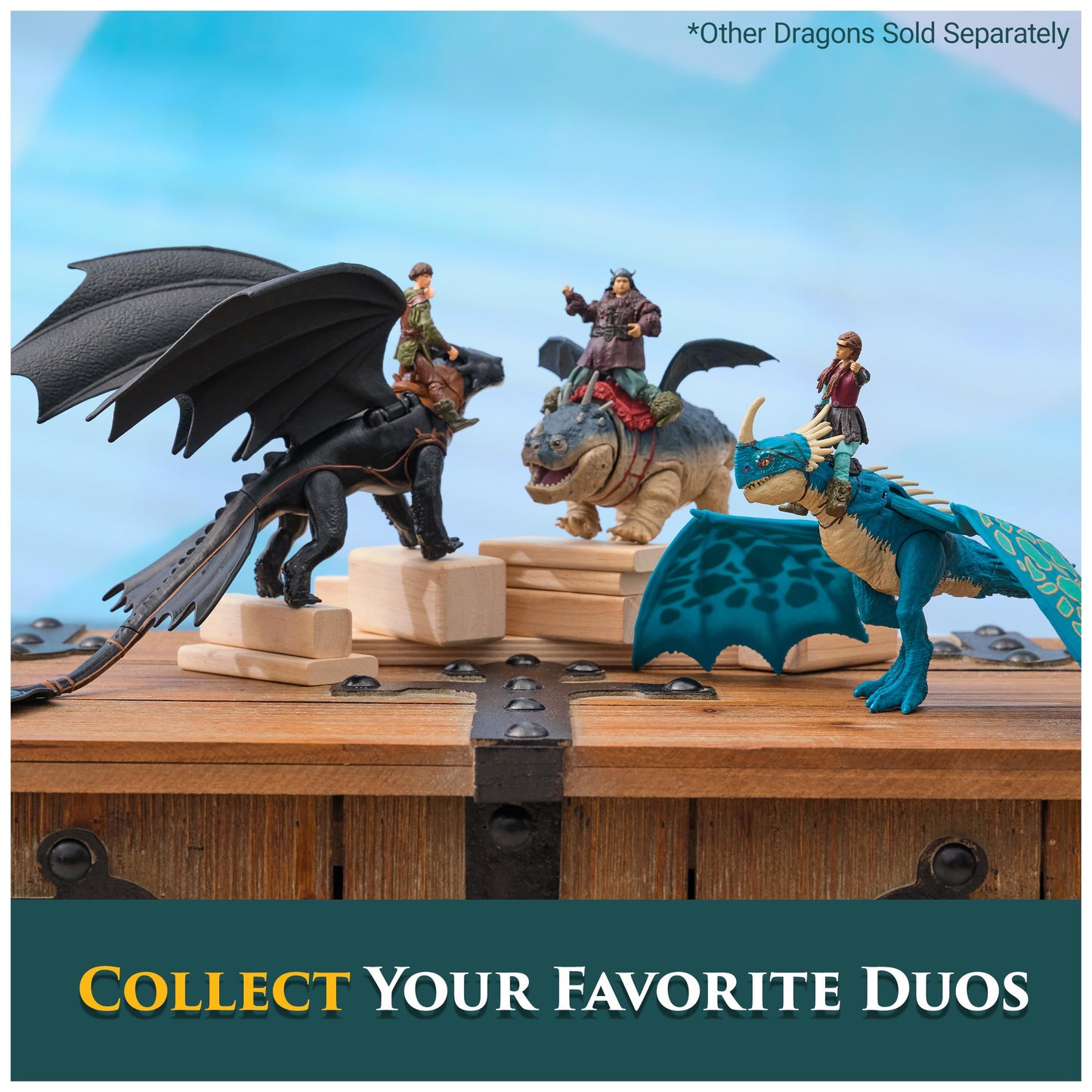 DreamWorks Dragons Toothless & Hiccup Action Figures – Viking Duo (Ages 4+)