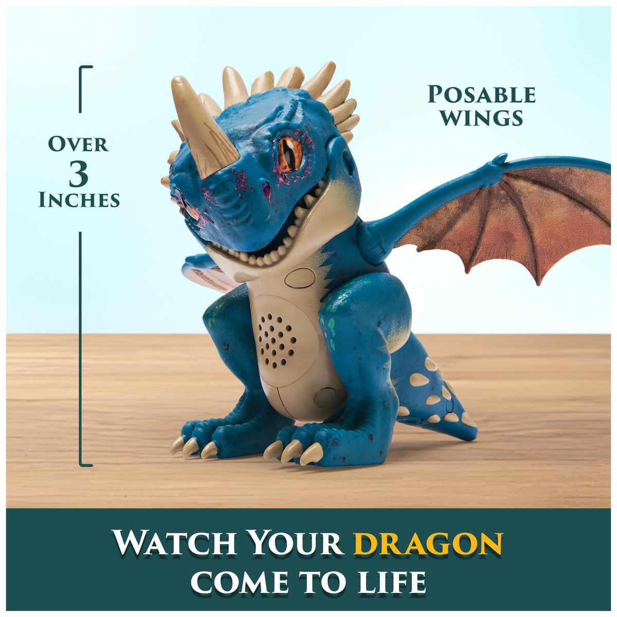 DreamWorks Dragons Roaring Minis Deadly Nadder – Interactive 25-Sound Dragon Toy
