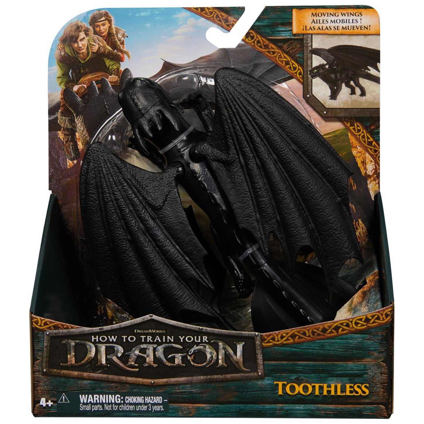 DreamWorks Dragons Toothless 9-Inch Action Figure | How to Train Your Dragon Toy for Ages 4+