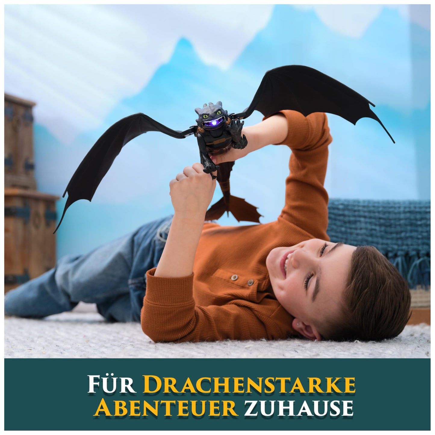 DreamWorks Dragons Toothless Ultimate Plasma Blast Toy - 25-Inch Wings, Lights & Sounds