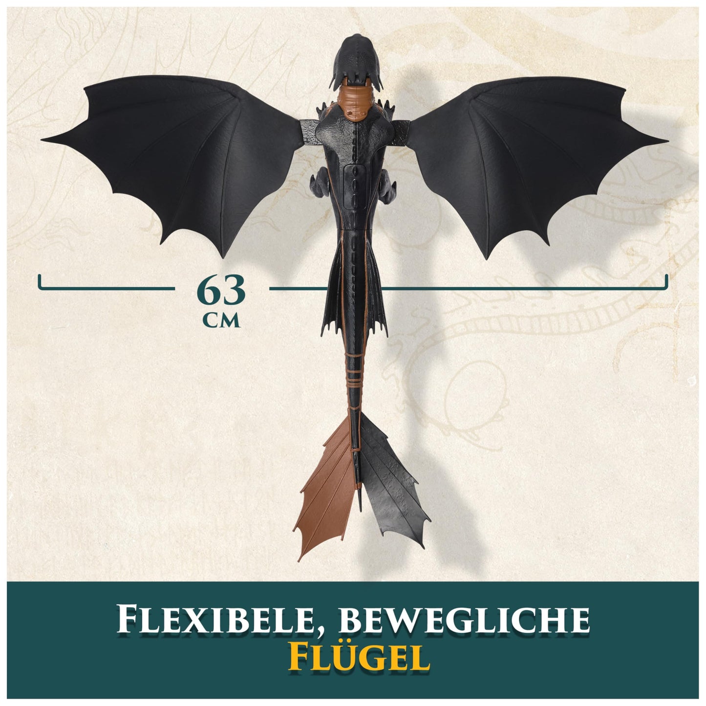 DreamWorks Dragons Toothless Ultimate Plasma Blast Toy - 25-Inch Wings, Lights & Sounds
