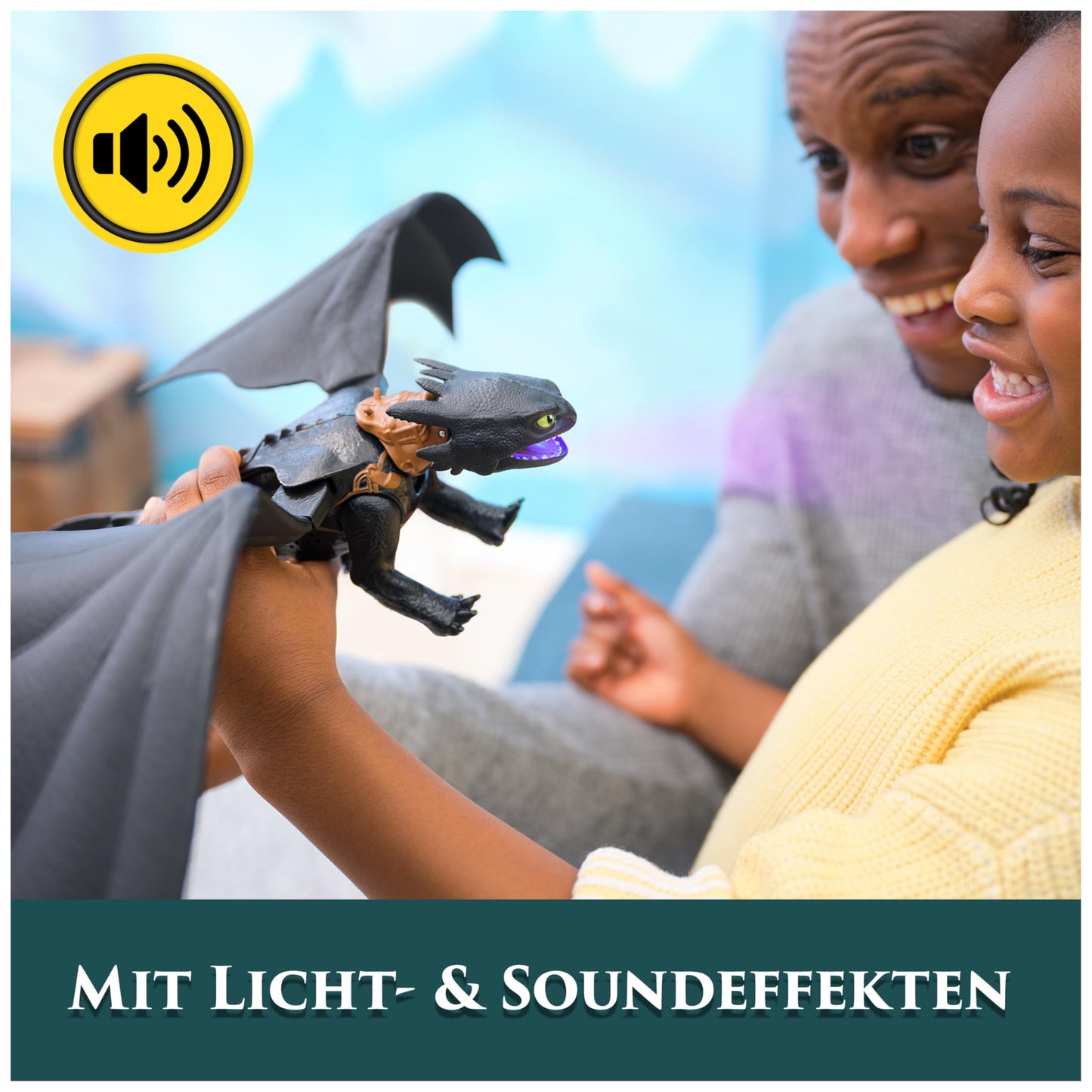 DreamWorks Dragons Toothless Ultimate Plasma Blast Toy - 25-Inch Wings, Lights & Sounds