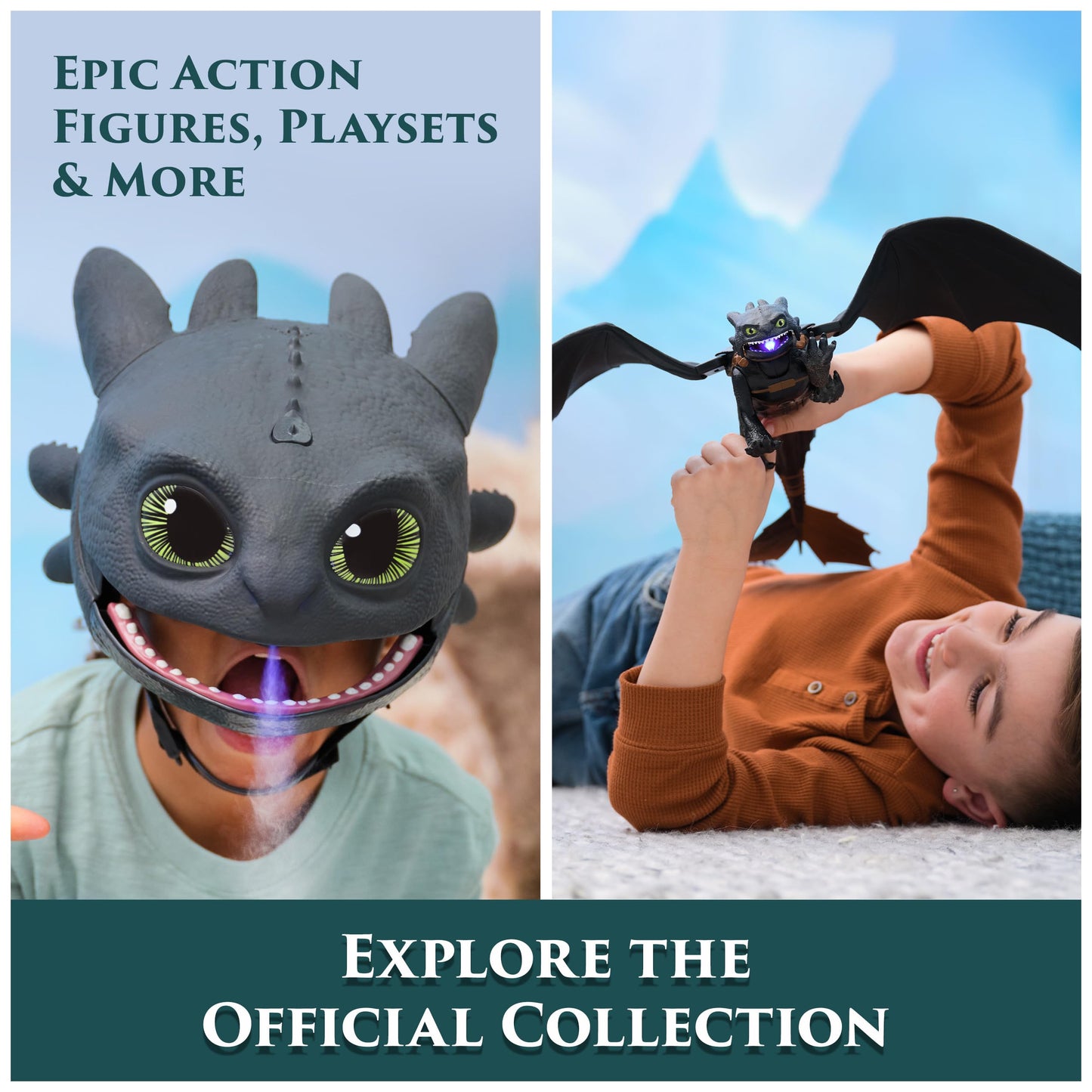 DreamWorks Dragons Toothless Plush — 12-Inch Hug & Flight Dragon Toy