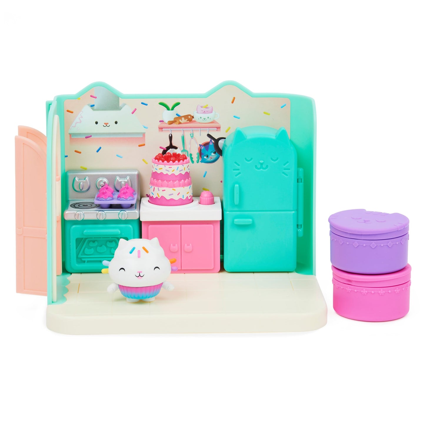 DreamWorks Gabby’s Dollhouse: Bakey with Cakey Kitchen Playset with Deliveries & Accessories