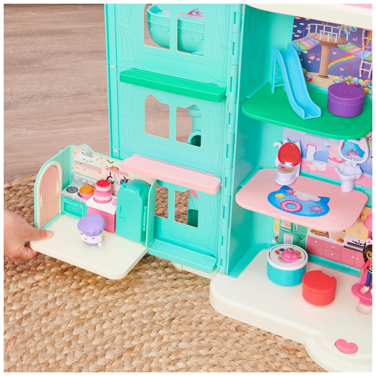DreamWorks Gabby’s Dollhouse: Bakey with Cakey Kitchen Playset with Deliveries & Accessories