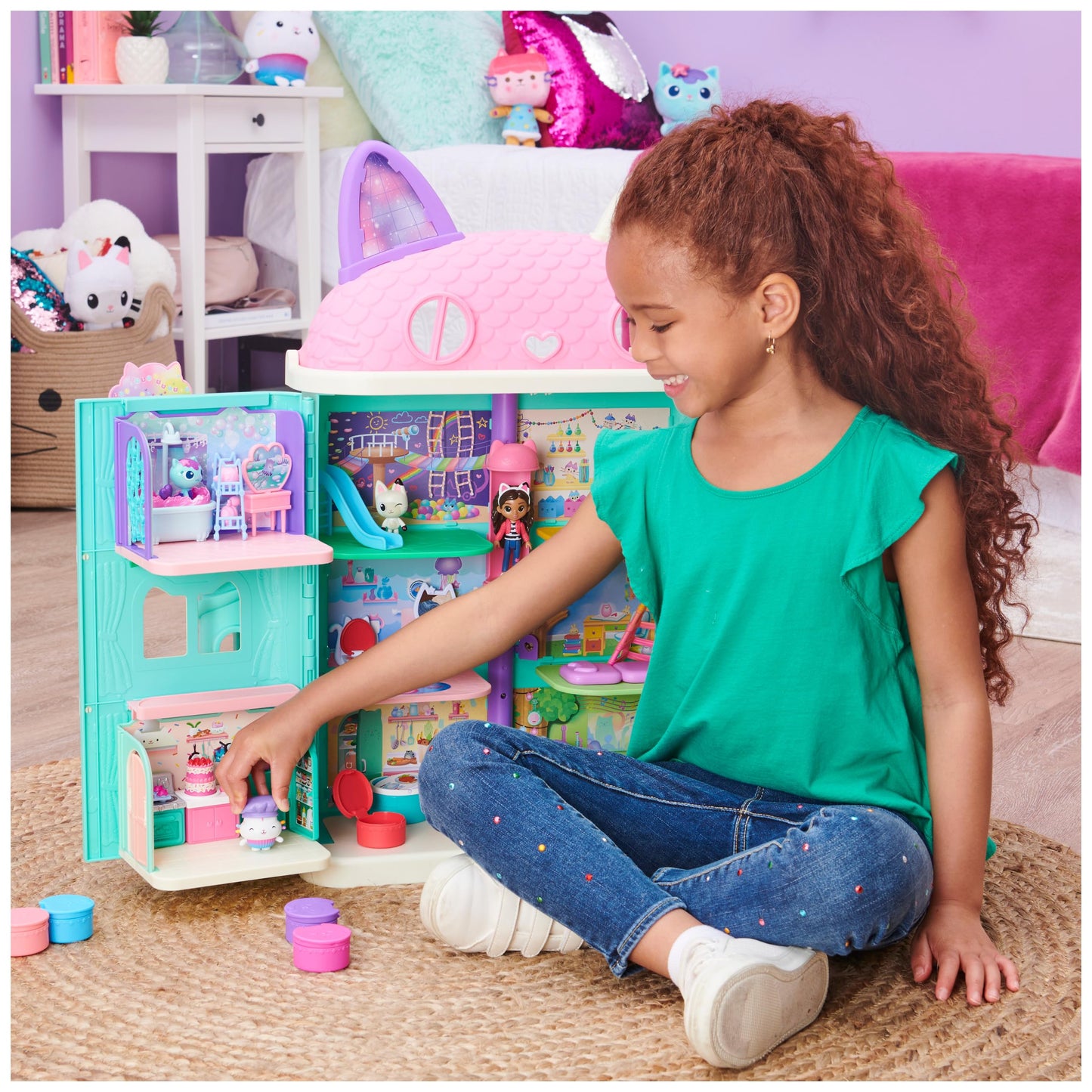 DreamWorks Gabby’s Dollhouse: Bakey with Cakey Kitchen Playset with Deliveries & Accessories