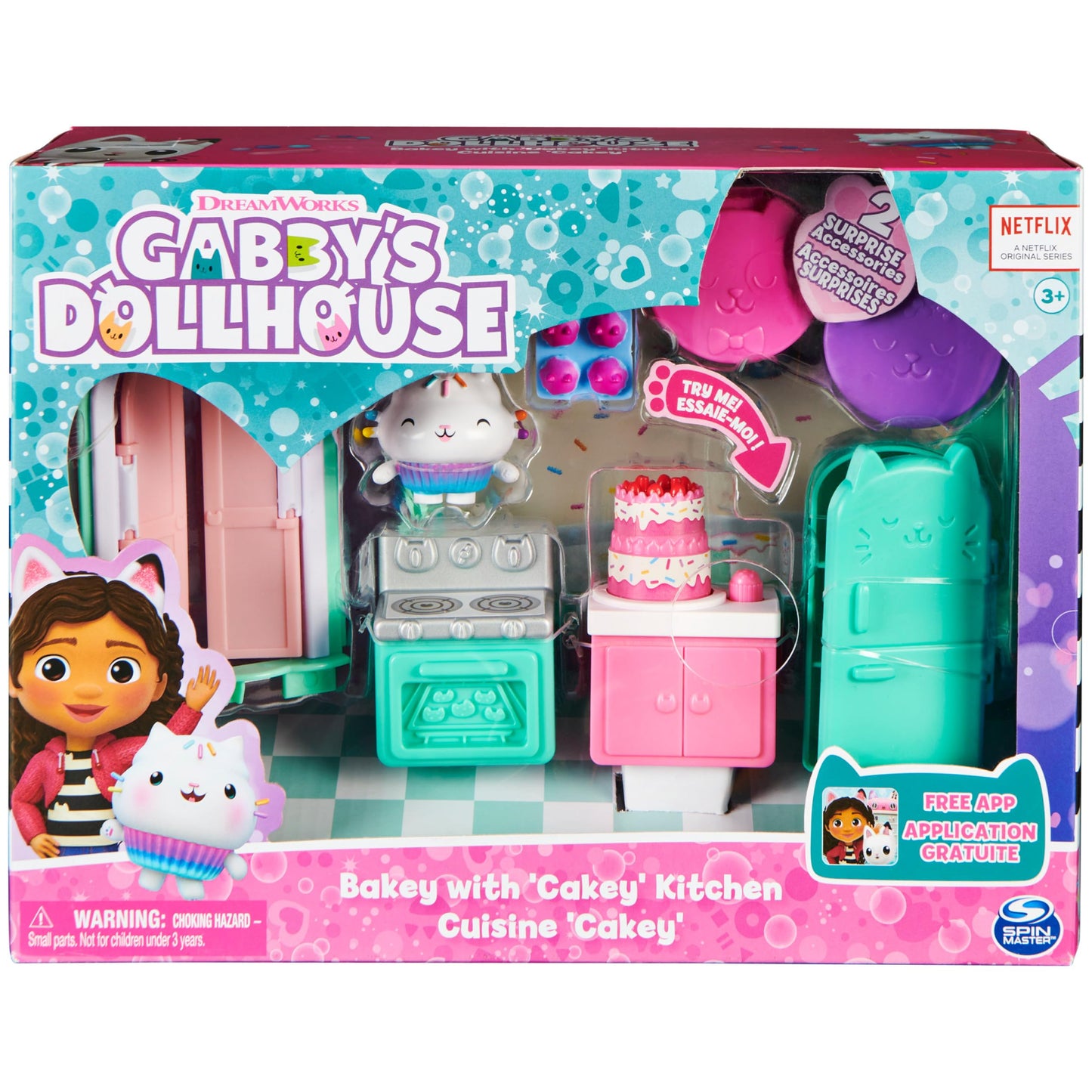 DreamWorks Gabby’s Dollhouse: Bakey with Cakey Kitchen Playset with Deliveries & Accessories