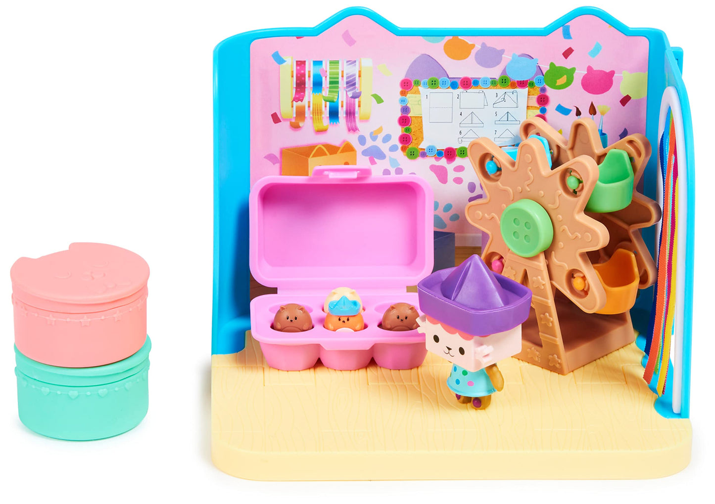 Gabby's Dollhouse Craft-a-riffic Baby Room Box – Cat Character & Surprises
