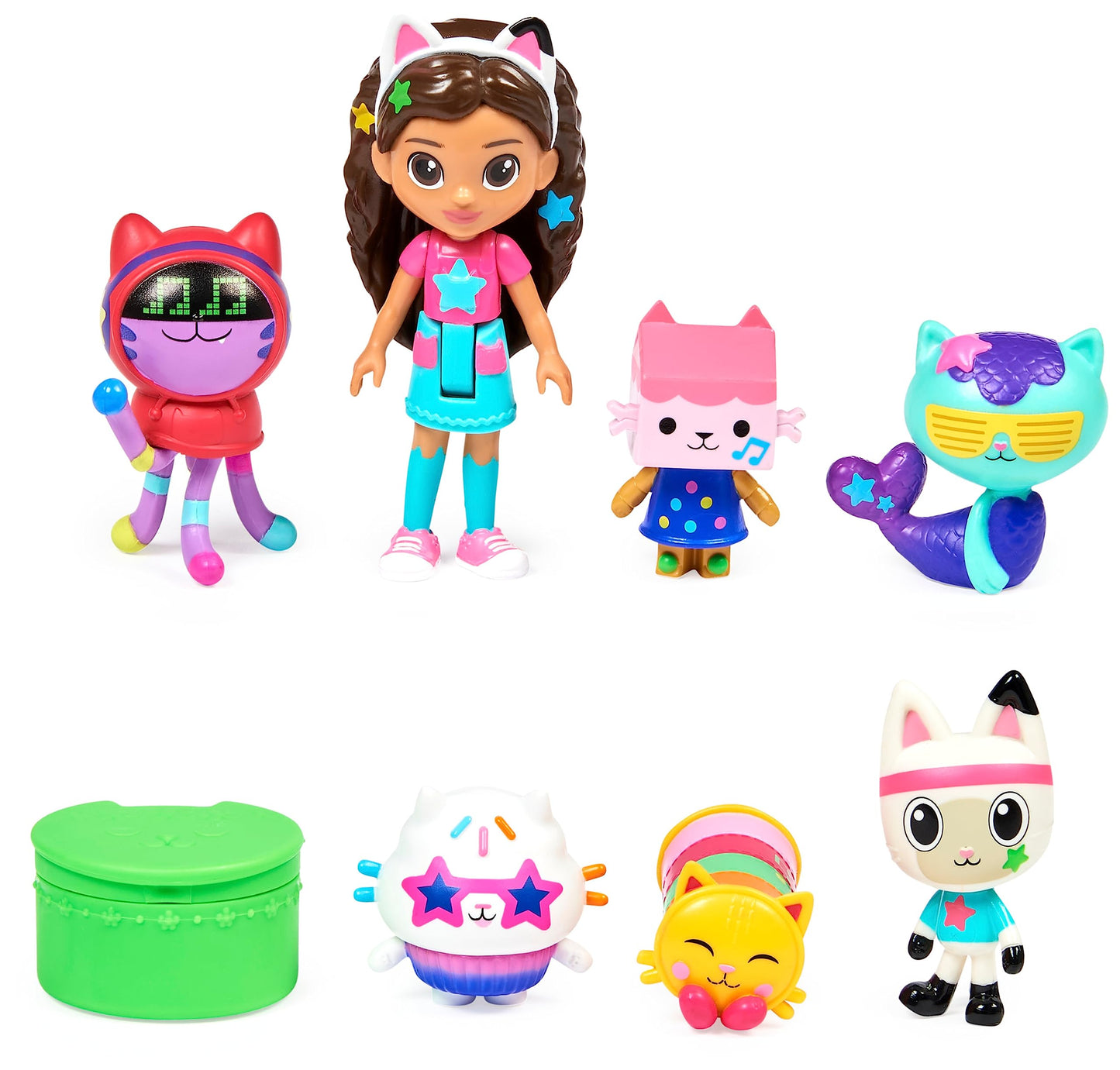 Gabby’s Dollhouse Dance Party Figure Set – 7 Figures, Dollhouse Delivery & Surprise Accessory | DreamWorks Gabby’s Dollhouse