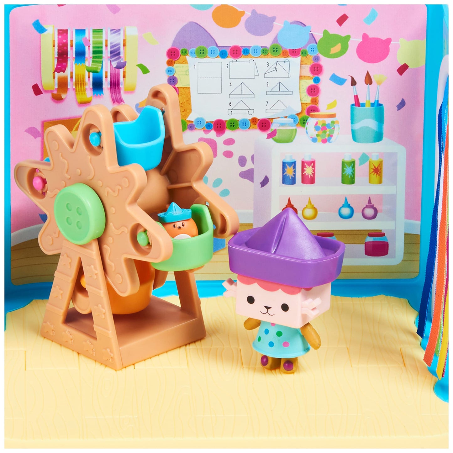 Gabby's Dollhouse Craft-a-riffic Baby Room Box – Cat Character & Surprises