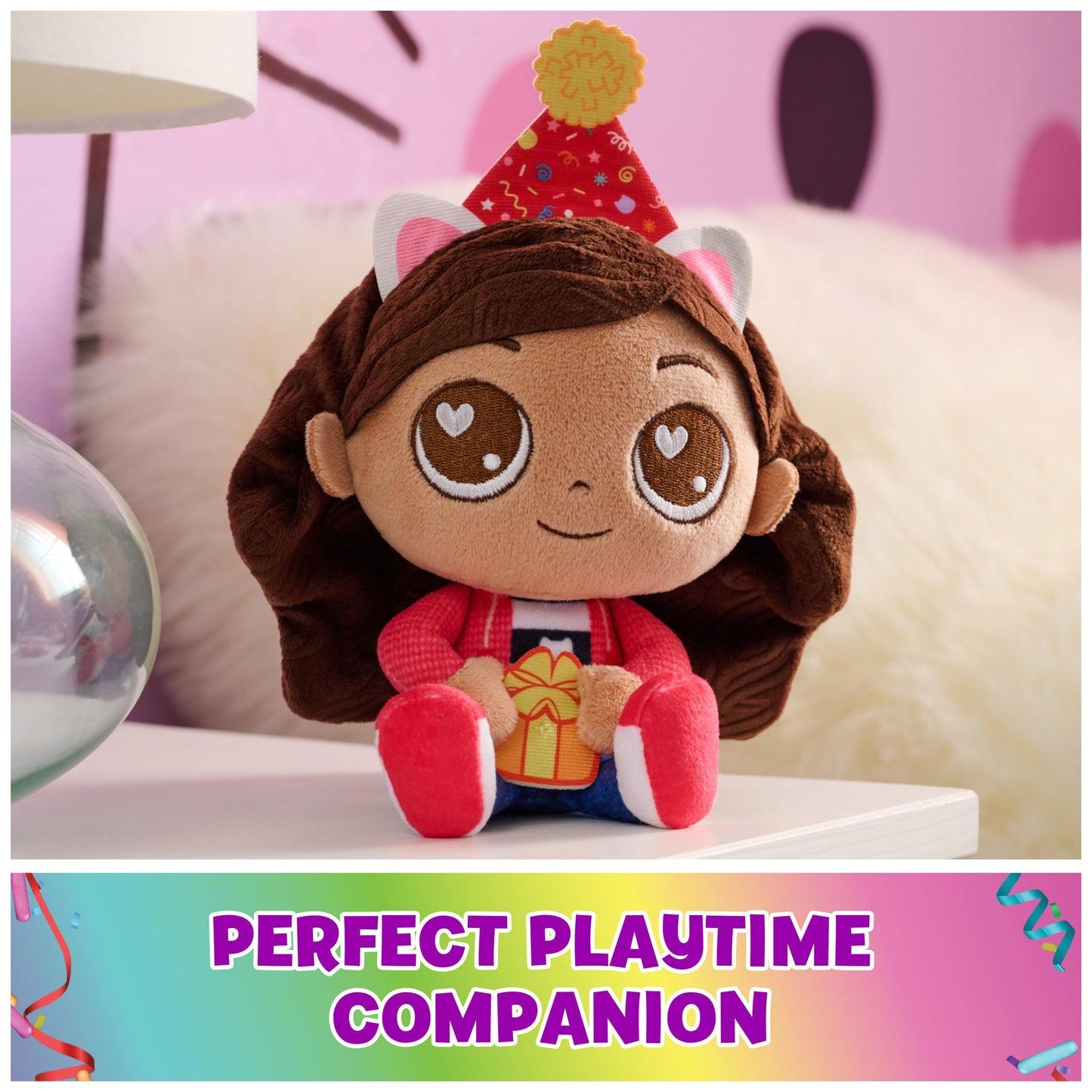 DreamWorks Gabby’s Dollhouse Celebration Series 9-Inch Gabby Girl Plush – Soft Toy for Kids 3+